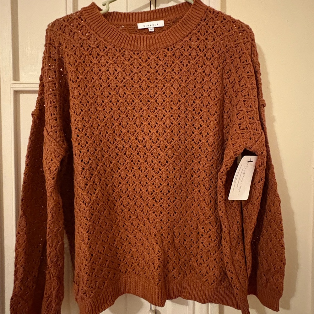 Miracle Rust Knit Top